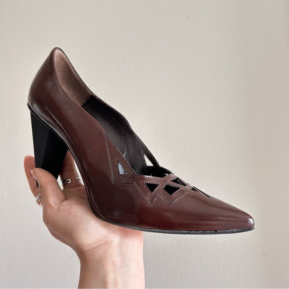 Stuart Weitzman Brown Genuine leather heels